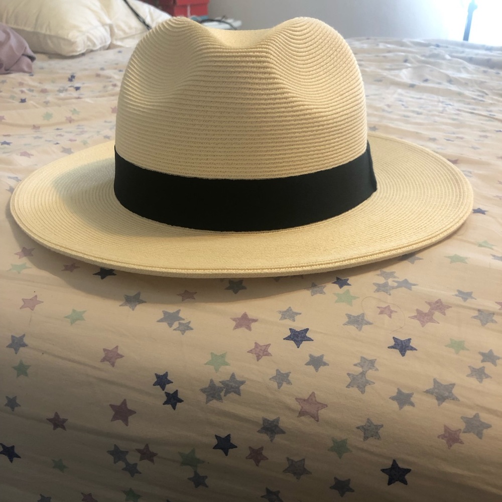 White Panama Hat Size Large